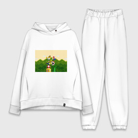 Женский костюм хлопок Oversize с принтом Mario Coins в Ухте,  |  | bowser | coin | koopa | luigi | mario | mashrum | nintendo | power up | video game | боузер | видео игра | гриб | деньги | игра | купа | луиджи | марио | монеты | нинтендо