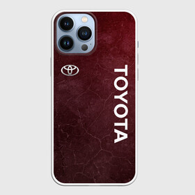 Чехол для iPhone 13 Pro Max с принтом TOYOTA | RED GRUNGE в Ухте,  |  | 2021 | auto | red grunge | sport | toyota | авто | автомобиль | автомобильные | бренд | марка | машины | спорт | тоета | тойота
