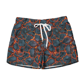 Женские шорты 3D с принтом неоновая магма в Ухте, 100% полиэстер | прямой крой, два кармана без застежек по бокам. Мягкая трикотажная резинка на поясе, внутри которой широкие завязки. Длина до середины бедра | art | backdrop | backgrounds | brown | color | core | decor | decoration | design | fabric | floral | flower | gold | illustration | lava | magma | old | ornament | pattern | retro | seamless | stones | textile | texture | textured | vector | vintage | vo