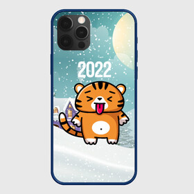 Чехол для iPhone 12 Pro Max с принтом Новогодний тигренок 2022 в Ухте, Силикон |  | Тематика изображения на принте: 2022 | год тигра | новый год | новый год 2022 | символ года | тигр | тигренок | тигрица | тигры