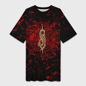 Платье-футболка 3D с принтом Slipknot RED  Рок Слипкнот в Ухте,  |  | grunge | logo | metal | music | rock | slipknot | брызги | гранж | группа | капли | козел | краски | кровь | логотип | металл | музыка | надпись | пентаграмма | потертости | рок | слипкнот | точки | трещины | узор | цифры