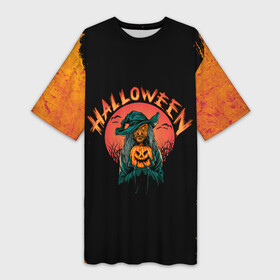 Платье-футболка 3D с принтом СТАРАЯ ВЕДЬМА  THE OLD WITCH в Ухте,  |  | Тематика изображения на принте: halloween | haloween | old witch | witch | баба яга | ведьма | старая ведьма | старуха | хеллоин | хеллоуин | хелоин | хелоуин | хэллоин | хэллоуин | хэлоин | хэлоуин