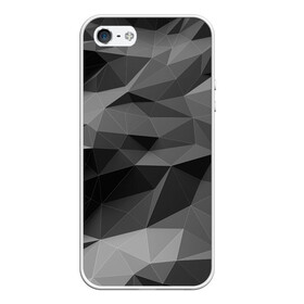Чехол для iPhone 5/5S матовый с принтом gray abstraction серая абстракция в Ухте, Силикон | Область печати: задняя сторона чехла, без боковых панелей | 3d | gray | gray abstraction | абстракция | монохром | серый | фон | черно белый | черное белое | черный и белый