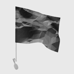 Флаг для автомобиля с принтом gray abstraction серая абстракция в Ухте, 100% полиэстер | Размер: 30*21 см | 3d | gray | gray abstraction | абстракция | монохром | серый | фон | черно белый | черное белое | черный и белый