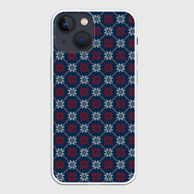 Чехол для iPhone 13 mini с принтом Свитер Алатырь в Ухте,  |  | merry christmas | алатырь | бабушкин свитер | новый год | орнамент | подарок | рождество | свитер | северные узоры | снежинки