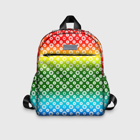 Детский рюкзак 3D с принтом Для фотографов. RGB. Диафрагма. в Ухте, 100% полиэстер | лямки с регулируемой длиной, сверху петелька, чтобы рюкзак можно было повесить на вешалку. Основное отделение закрывается на молнию, как и внешний карман. Внутри дополнительный карман. По бокам два дополнительных кармашка | diafragma | photo | rgb | диафрагма | фотограф