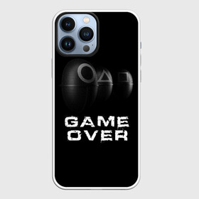 Чехол для iPhone 13 Pro Max ИГРА В КАЛЬМАРА GAME OVER: в Ухте, | | game over | squid game | аноним | игра в кальмара | игра в кальмаров | игра на выживание | игры | квадрат | круг | маска | сериал | сотрудник | треугольник | фильм