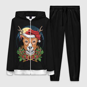 Женский костюм 3D с принтом Рождественский Оленёнок в Ухте,  |  | christmas | merry christmas | santa claus | дед мороз | ёлка | новогодние олени | новый год | оленёнок бэмби | оленёнок рудольф | с новым годом | сантаклаус | свитер с оленями | северный олень | снегурочка | снежинки