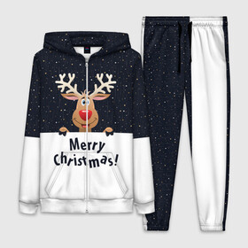 Женский костюм 3D с принтом Новогодний Оленёнок Рудольф в Ухте,  |  | christmas | merry christmas | santa claus | дед мороз | ёлка | новогодние олени | новый год | оленёнок бэмби | оленёнок рудольф | с новым годом | сантаклаус | свитер с оленями | северный олень | снегурочка | снежинки