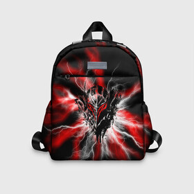 Детский рюкзак 3D с принтом Berserk разряд молнии в Ухте, 100% полиэстер | лямки с регулируемой длиной, сверху петелька, чтобы рюкзак можно было повесить на вешалку. Основное отделение закрывается на молнию, как и внешний карман. Внутри дополнительный карман. По бокам два дополнительных кармашка | berserk | knight | аниме | берсерк | гроза | молнии | молния | разряд молнии | рыцарь