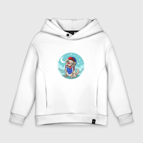 Детское худи Oversize хлопок Дружелюбный пёс: в Ухте, френч-терри — 70% хлопок, 30% полиэстер. Мягкий теплый начес внутри —100% хлопок | боковые карманы, эластичные манжеты и нижняя кромка, капюшон на магнитной кнопке | америка | арт | бандана | иллюстрация | мопсик | счастье | улыбка