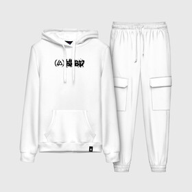 Женский костюм хлопок (с толстовкой) Линкин Парк Лого ЧБ Рок | Linkin Park: в Ухте,  |  | album | bennington | chester | grunge | linkin park | mike | music | rock | shinoda | style | альбом | беннингтон | гитара | гранж | линкин парк | логотип | музыка | надпись | певец | потертости | рок | честер | шинода