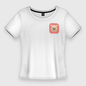 Женская футболка 3D Slim с принтом MiniDog в Ухте,  |  | dog | funny | sweet