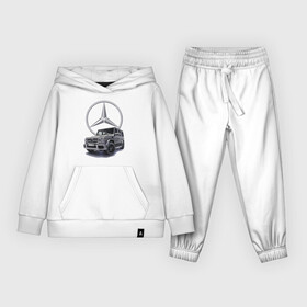 Детский костюм хлопок (с толстовкой) с принтом Mercedes Gelendwagen G63 AMG G class G400d в Ухте,  |  | car | force | g63 amg | germany | mercedes | motorsport | power | prestige | автоспорт | германия | мерседес | мощь | сила
