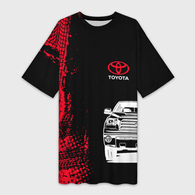 Платье-футболка 3D Тойота  Красные следы: в Ухте,  |  | toyota chaser | toyota land cruiser | toyota sport | камри | ленд крузер | марк | отпечатки колес | отпечатки шин | тойота | тойота камри | тойота ленд крузер | тойота марк