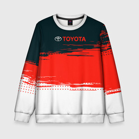 Детский свитшот 3D с принтом [Toyota] Texture в Ухте, 100% полиэстер | свободная посадка, прямой крой, мягкая тканевая резинка на рукавах и понизу свитшота | auto | sport | texture | toyota | авто | автомобиль | бренд | спорт | текстура | тойота
