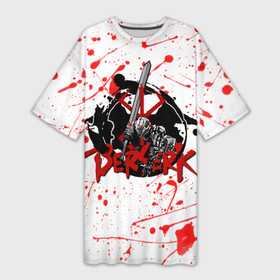 Платье-футболка 3D BERSERK брызги краски: в Ухте,  |  | berserk | kentaro miura | аниме | берсерк | берсерк аниме | гатс | гриффит | золотой век | каска | кентаро миура | кэнтаро миура | манга | манга берсерк