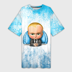 Платье-футболка 3D Босс Молокосос (+спина): в Ухте,  |  | boss baby | cartoon | the boss baby | босс молокосос | малой | мелкий | молокосос | мултик | мульт | мультфильм | пёсико