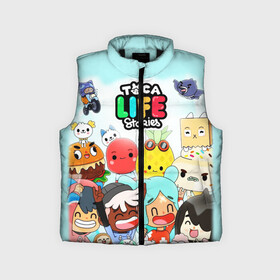 Детский жилет утепленный 3D Toca Boca | Тока Бока все персонажи игры: в Ухте,  |  | toca boca | детская игра | игра | лого | логотип | персонажи | прикоснуться ко рту | тока бока