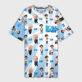 Платье-футболка 3D Boss Baby (pattern): в Ухте,  |  | baby | babycorp | boss | босс | бэбикорп | молокосос | темплтон | тим