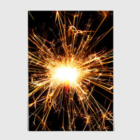 Постер фейерверк души: в Ухте, 100% бумага
 | бумага, плотность 150 мг. Матовая, но за счет высокого коэффициента гладкости имеет небольшой блеск и дает на свету блики, но в отличии от глянцевой бумаги не покрыта лаком | искры | праздник | салют | фейерверк | хлопушка