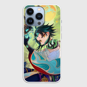 Чехол для iPhone 13 Pro с принтом Xiao | Сяо | Genshin Impact в Ухте,  |  | Тематика изображения на принте: anime | genshin impact | sucrose | wifu | xiao | анемо | аниме | вайфу | геншин импакт | геншн импакт | игры | маска | персонажи | сяо | якса