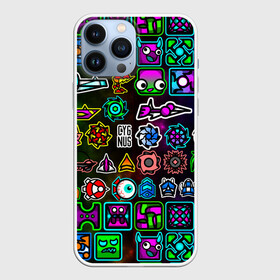 Чехол для iPhone 13 Pro Max GEOMETRY DASH ГЕРОИ: в Ухте,  |  | 2d игра | geometry dash | mobile game | robtop | space | геометри даш | космос | кубики | кубы | мобильная игра | неон