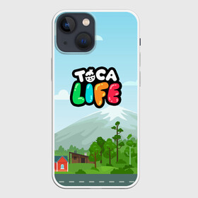 Чехол для iPhone 13 mini с принтом TOCA BOCA WORLD LOGO в Ухте,  |  | digital toys | gamer | games | helicopter taxi | pets | toca boca | toca hair salon | toca kitchen | toca life | toca life city | toca life worl | toca tea party | video games | игры