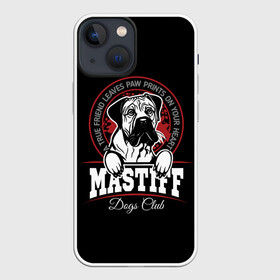 Чехол для iPhone 13 mini с принтом Мастиф (Mastiff) в Ухте,  |  | animal | cane corso | dog | fighting dog | mastiff | бойцовская собака | год собаки | дог | друг человека | животное | зверь | кане корсо | кинолог | мастиф | пёс | порода собак | собака мастиф | собаковод | четвероногий