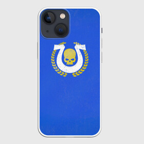 Чехол для iPhone 13 mini с принтом Ультрамарины (парадный вариант) в Ухте,  |  | astartes | guilliman | space marine | ultramarines | waha | warhammer | астартес | вархаммер | ваха | гиллиман | жиллиман | космодесант | спейсмарин | ультрамарины