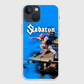 Чехол для iPhone 13 mini с принтом Йоаким Броден на танке Sabaton в Ухте,  |  | battle metal | panzerkampf | primo victoria | sabaton | the art of war | the great war | атака мертвецов | бисмарк | броден | войны | группа | йоаким | латный ботинок | метал | ночные ведьмы | пауэр | рок | рыцарские доспехи | сабатон