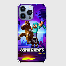 Чехол для iPhone 13 Pro Minecraft на коне: в Ухте,  |  | creeper | earth | game | minecraft | minecraft earth | блоки | грифер | игры | квадраты | компьютерная игра | крипер | маинкрафт | майн | майнкравт | майнкрафт | на коне
