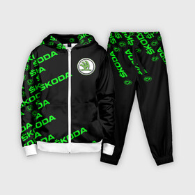 Детский костюм 3D SKODA LINE LOGO STYLE GREEN: в Ухте,  |  | auto sport | autosport | octavia | rapid | rs | skoda | superb | vag | volkswagen | vrs | vw | yeti | авто | авто спорт | автомобиль | автоспорт | ам | ваг | вагавод | ети | карбон | машина | октавия | рапид | суперб | шкода | шкодавод