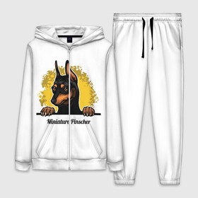Женский костюм 3D с принтом Мини Пинчер в Ухте,  |  | animal | dog | german pinscher | min pi | miniature pinscher | pinscher | год собаки | друг человека | животное | зверь | кинолог | мин пин | миниатюрный пинчер | немецкий пинчер | пёс | пинчер | порода собак | собака