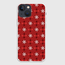 Чехол для iPhone 13 mini с принтом Snowflakes в Ухте,  |  | Тематика изображения на принте: background | christmas | new year | snowflakes | texture | winter | зима | новогодний фон | новый год | рождество | снежинки | текстура