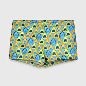 Детские купальные плавки 3D с принтом Зубастые Акулы в Ухте, Полиэстер 85%, Спандекс 15% | Слитный крой, подклад по переду изделия, узкие бретели | fish | ocean | predator | shark | white shark | акула | белая акула | зубы | море | морской хищник | океан | рыба | хищная рыба | хищник