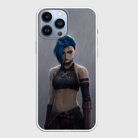 Чехол для iPhone 13 Pro Max с принтом Джинкс под дождём в Ухте,  |  | Тематика изображения на принте: arcane | league of legends | lol | moba | аркейн | лига легенд | лол | моба