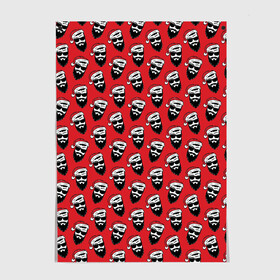 Постер Hipster Santa: в Ухте, 100% бумага
 | бумага, плотность 150 мг. Матовая, но за счет высокого коэффициента гладкости имеет небольшой блеск и дает на свету блики, но в отличии от глянцевой бумаги не покрыта лаком | background | beard | christmas | head | hipster | holiday | new year | santa | santa claus | texture | борода | голова | дед мороз | новый год | очки | праздник | рождество | санта | санта клаус | текстура | фон | хипстер