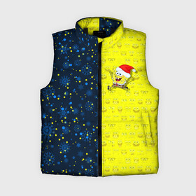 Женский жилет утепленный 3D Новогодний Губка Боб: в Ухте,  |  | christmas | santa | sponge bob | spongebob | губка боб | дед мороз | зима | квадратные штаны | мультфильм | новый год | рождество | санта | сквэр пэнтс | снег | снежинка | спанч боб