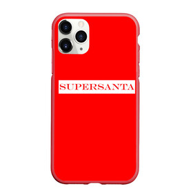 Чехол для iPhone 11 Pro матовый с принтом SUPERSANTA в Ухте, Силикон |  | 2022 | supersanta | дед мороз | новый год | санта