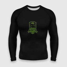 Мужской рашгард 3D с принтом Краснодар green theme в Ухте,  |  | быки | краснодар | кубань | рпл | футбол