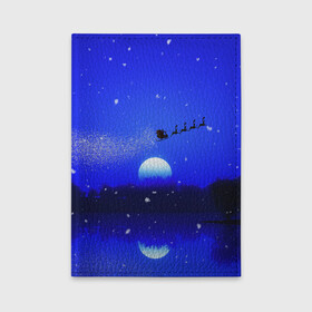 Обложка для автодокументов с принтом НОВОГОДНЯЯ НОЧЬ 2022 | NIGHT SANTA CLAUS в Ухте, натуральная кожа |  размер 19,9*13 см; внутри 4 больших “конверта” для документов и один маленький отдел — туда идеально встанут права | 2022 | beast | merry christmas | new year | red bow | santa hat | snow | tiger | winter | winter is coming | year of the tiger | год тигра | дед мороз | животные | звери | зверь | зима | зима 2022 | зима близко | новог | новогодни