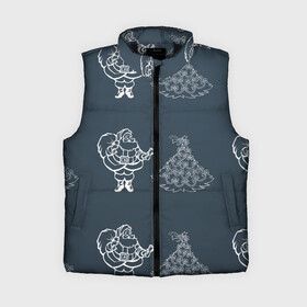 Женский жилет утепленный 3D Санта у елочки: в Ухте,  |  | дед мороз | елка | зима | новый год | санта клаус