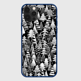 Чехол для iPhone 12 Pro Max с принтом Лес абстрактных ёлок в Ухте, Силикон |  | Тематика изображения на принте: абстракция | ёлка | ель | лес | новогодний | новый год | паттерн | рождество | снег | снежинки | чернобелый