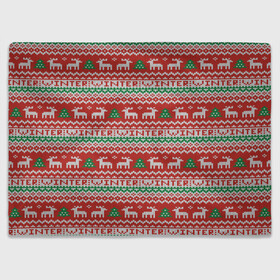 Плед 3D с принтом Deer Christmas Pattern в Ухте, 100% полиэстер | закругленные углы, все края обработаны. Ткань не мнется и не растягивается | background | christmas | christmas pattern | deer | herringbone | holiday | knitted pattern | new year | pattern | texture | tree | вязаный узор | елка | елочка | новогодний узор | новый год | олени | паттерн | праздник | рождество | текстура | узор | фон