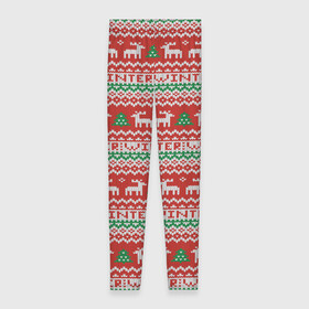 Леггинсы 3D с принтом Deer Christmas Pattern в Ухте, 80% полиэстер, 20% эластан | Эластичный пояс, зауженные к низу, низкая посадка | background | christmas | christmas pattern | deer | herringbone | holiday | knitted pattern | new year | pattern | texture | tree | вязаный узор | елка | елочка | новогодний узор | новый год | олени | паттерн | праздник | рождество | текстура | узор | фон