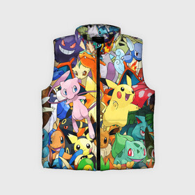 Детский жилет утепленный 3D с принтом АНИМЕ, ПОКЕМОНЫ ВСЕ ПЕРСОНАЖИ   POKEMON в Ухте,  |  | animals | pika | pika pika | pikachu | pokemon | все герои покемоны | детектив пикачу | животные | звери | пика | пикачу | покемон | покемоны | покемоны все персонажи