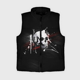Женский жилет утепленный 3D Череп. Красно черный.: в Ухте,  |  | брызги краски | готичный | красно черный | популярные иллюстрации | трэш полька | хеллоуин | череп