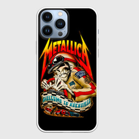 Чехол для iPhone 13 Pro Max с принтом Metallica WELCOME TO ROCKVILLE в Ухте,  |  | hard | heavy | james hetfield | kirk hammett | lars ulrich | metallica | music | robert trujillo | rock band | thrash | thrashmetal | джеймс хэтфилд | кирк хэмметт | ларс ульрих | метал | металика | металлика | музыка | роберт трухильо | рок группа | трэш