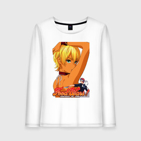 Женский лонгслив хлопок с принтом Mito Soma в Ухте, 100% хлопок |  | cook | food wars | ikumi mito | kitchen | shokugeki no soma | soma yukihira | еда | икуми мито | кулинария | кухня | повар | повар боец сома | сома юкихира | школа